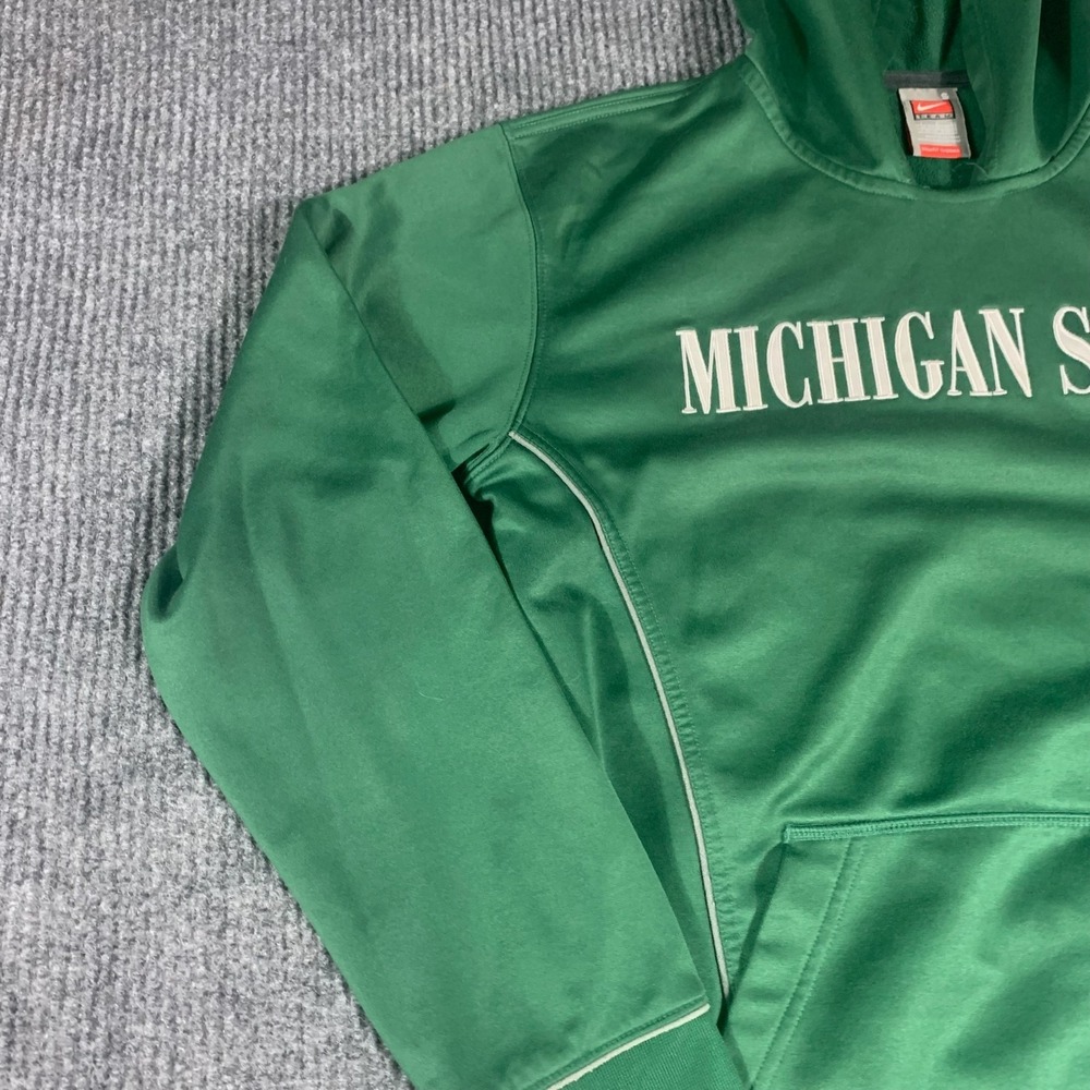 VTG Nike Michigan‎ State Spartans Hoodie Adult Small Embroidered Y2K Sweatshirt - Picture 7 of 13